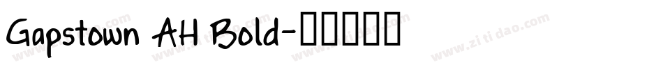 Gapstown AH Bold字体转换